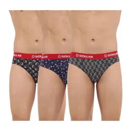 Dollar Bigboss Assorted Color Cotton Printed Modern Briefs (Pack Of 3)-picture-13