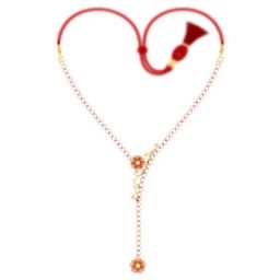 P.C. Chandra Jewellers 14k Yellow Gold Floral Design Necklace-image-77