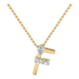 SHINE ETERNAL Lab Grown Diamond 14k (585) Yellow Gold Pendant for Women-picture-12