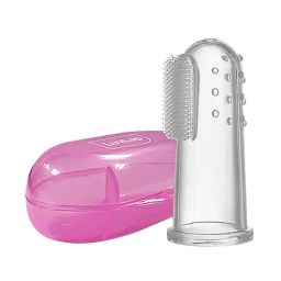 LuvLap Baby Silicone Finger Tooth Brush (Pink)-image-3