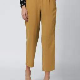 Van Heusen Yellow Mid Rise Trousers-picture-16