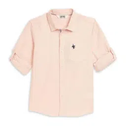 Cantabil Boys Pink Cotton Regular Fit Full Sleeves Shirt-image-23