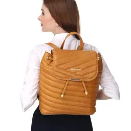 PELLE LUXUR Tan Medium Backpack-17