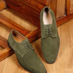 Louis Stitch Men's Seaweed Green Derby Shoes-picture-39