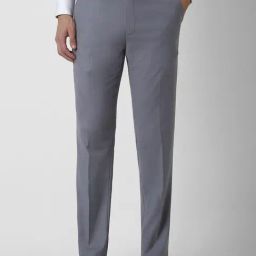 Peter England Grey Slim Fit Trousers-image-96