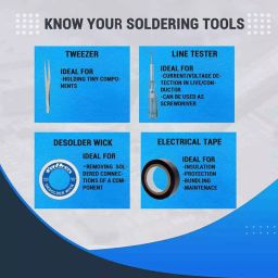 Walkers Soldering Iron Kit, Glue Gun and Voltage Tester Combo WKCB101 (Kit of 15 pcs) image 3