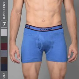 Dollar Bigboss Assorted Cotton Regular Fit Trunks - Pack Of 7-picture-32