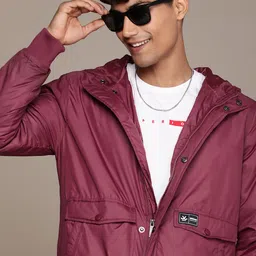 WROGN Solid Hooded Bomber Jacket-image-59