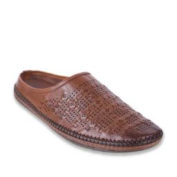 Metro Men's Tan Mule Shoes-picture-14