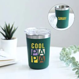 Personalized Father's Day Green Tumbler-image-95