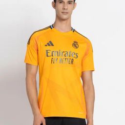 Adidas Orange 100% Polyester Slim Printed  Jerseys-8