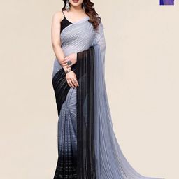 Moda Rapido Pack Of 2 Striped Satin Saree-image-62