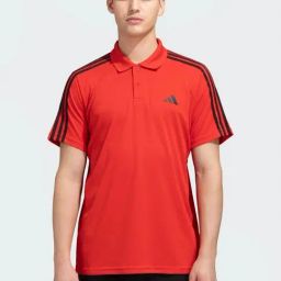 Adidas Red Regular Fit Sports Polo-image-26