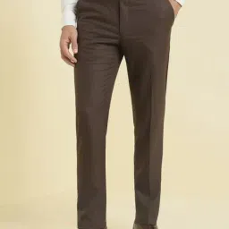 Allen Solly Brown Slim Fit Trousers-image-112