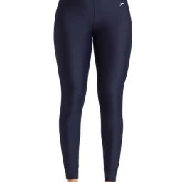 Speedo Navy Self Pattern Swim Leggings-image-11