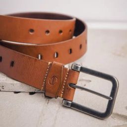 James Aston Alarico Elite Tan Leather Solid Waist Belt-image-54