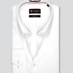 INVICTUS Men White Lightweight Tailored Fit Formal Shirt-image-8