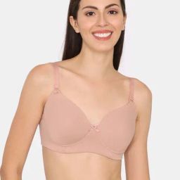 Zivame Beige Plain Bralette Bra-image-83