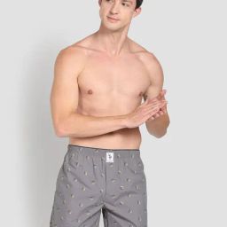 U.S. Polo Assn. Grey Regular Fit Printed Cotton Boxers-image-54