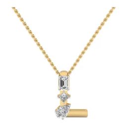 SHINE ETERNAL Lab Grown Diamond 18k (750) Yellow Gold Pendant for Women-picture-11