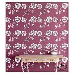 Kayra Decor Floral 16x24 Inch Wall Design Stencil Painting KHS302-image-76
