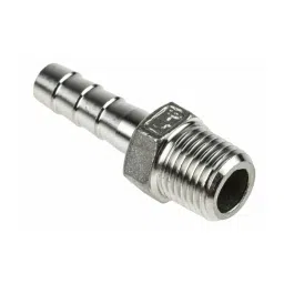 RS PRO Stainless Steel Pipe Fitting Straight Hexagon Hose Nipple 6.35 mm (1/4 inch) Male Model No 4993732-image-33