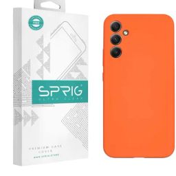 Sprig Liquid Silicone Back Cover for Samsung Galaxy A34 5G (Orange)-image-29