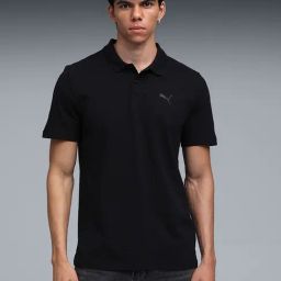 Puma Black Premium Essentials Jacquard Slim Fit Polo T-Shirt-picture-8