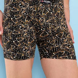 T.T. Pack Of 2 Assorted Printed Long Trunks DES_PRNT_LNG_IE_PO2_BLK-DBRN_95 image 4