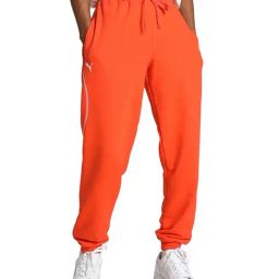 Puma Formula 1 Red Cotton Regular Fit Solid Joggers-picture-13