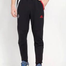 Adidas Black Cotton Slim Fit Striped Sports Joggers-image-70