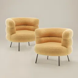 nestroots Exquisite Boucle Accent Mustard Yellow & Black Wooden Lounge Chair-image-86