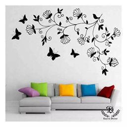Kayra Decor Dancing Butterfly 60x36 Inch Wall Design Stencil Painting KHSNT397-image-90