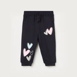 Juniors by Lifestyle Girls Navy Cotton Printed Track Pants-picture-43