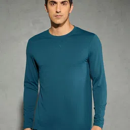 Technosport Antimicrobial Round Neck Sports Slim Fit T-shirt With Cotflex-image-5