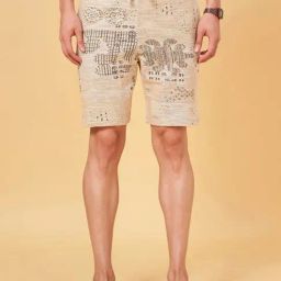 7 Alt By Pantaloons Bone White Regular Fit Printed Shorts-23