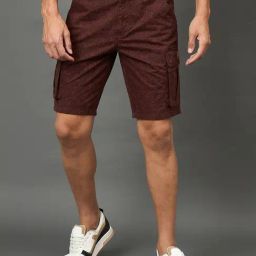 Club York Brown Regular Fit Printed Cargo Shorts-picture-10