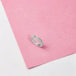 Mia by Tanishq 925 Silver Sleek Geometric Silver Finger Ring-image-95