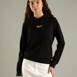 Tommy Hilfiger Black Cotton Regular Fit Hooded Sweatshirt-picture-33