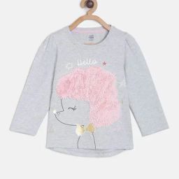 MINIKLUB Kids Grey Self Design Full Sleeves Top-picture-11