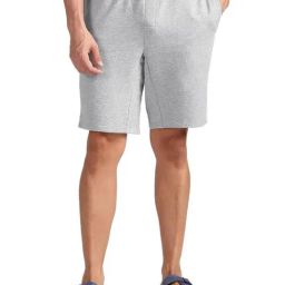 Calvin Klein Grey Regular Fit Logo Printed Shorts-picture-13