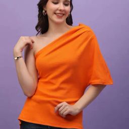 Cation Orange Plain Top-picture-47