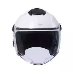 HIKER by VARROC Flash Natural Half Face Helmet for Men & Women 580 mm S Size White ISI Certified, Lightweight, Polycarbonate Glass for Clear Visibility (Pack of 4)-image-5