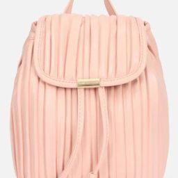 Van Heusen Pink PU Textured Backpack-image-70