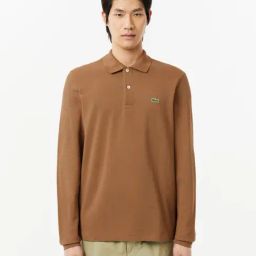 Lacoste Brown Classic Fit Polo T-Shirt-image-22