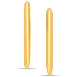 Mia By Tanishq Mia Icicles 14k Yellow Gold Golden Edge Dangler Earrings-image-25