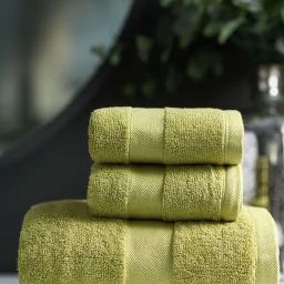 DDECOR Live Beautiful Green Cotton 500 GSM Bath Towel - Set of 1-image-29