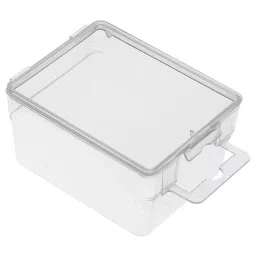 MULTICOMP PRO Boxes STORAGE BOX, 1 COMPARTMENT, TRANSPARENT, B3-18