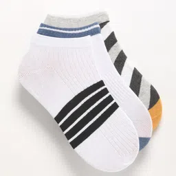 THE BEAR HOUSE Men Pack Of 3 Assorted Ankle Length Socks-image-33