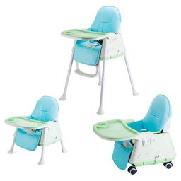 SYGA Kids Green Wheel Cushion High Chair-image-52